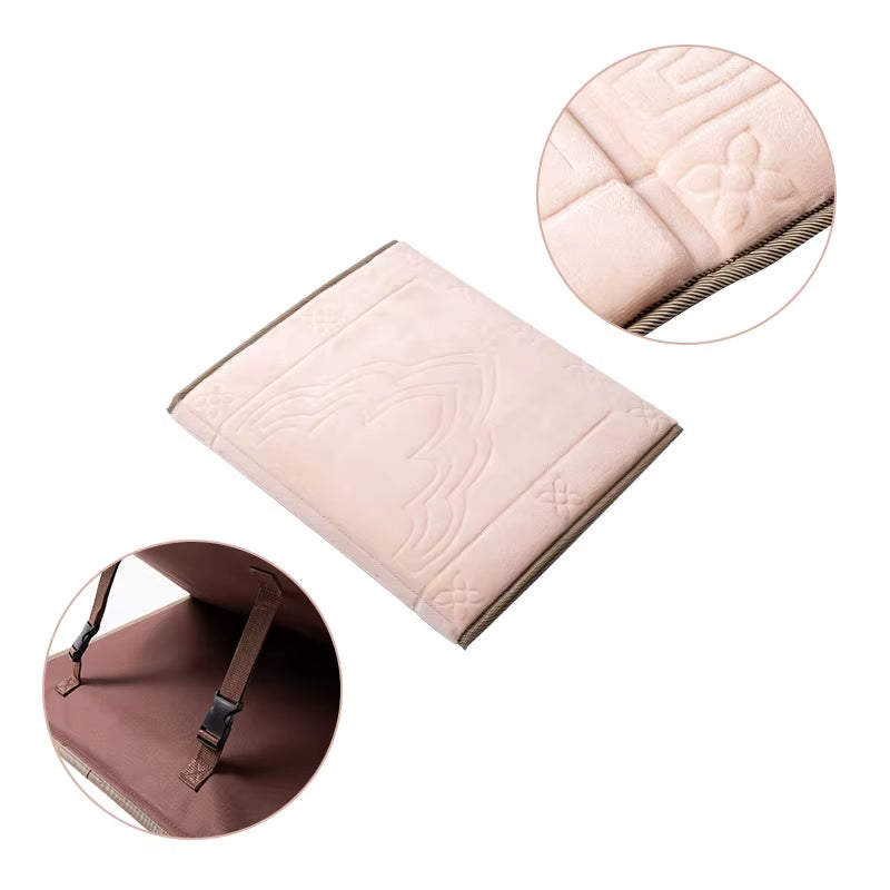 Foldable Prayer Mat Islamic Muslim Musallah Prayer Rug Carpet Soft Thicker Praying Mat Tapis De Priere Islam Rugs Sajadah